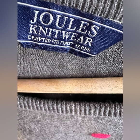 Joules Knitwear Crafted from Finest Yarns gray pink dots cotton polyester wool - Picture 13 of 16